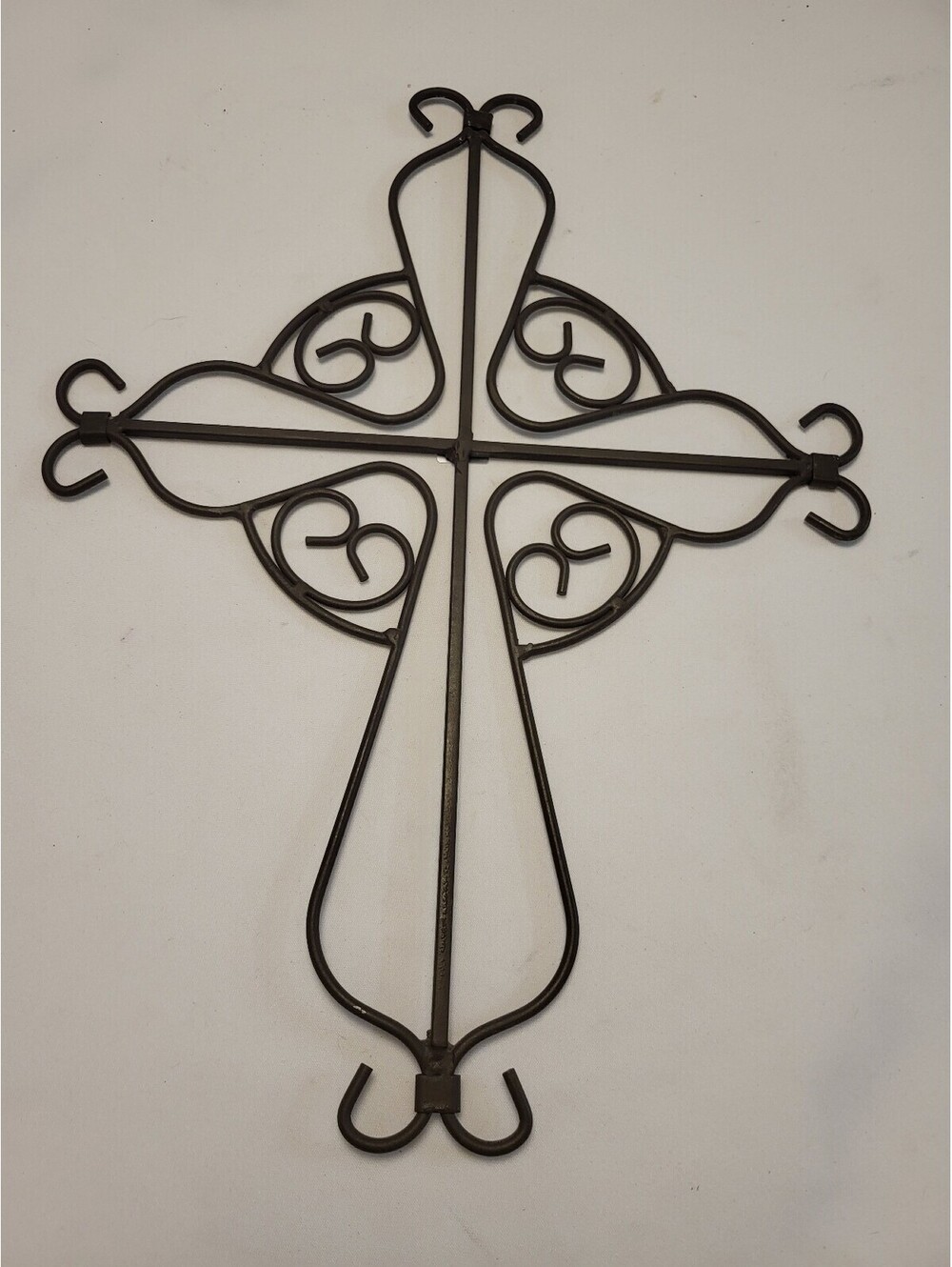 Decorative Metal Wall Cross 16.5x12.5"